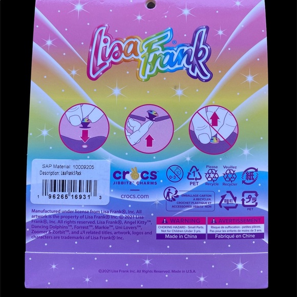 Lisa Frank Croc charms jibbitz - Picture 3 of 3